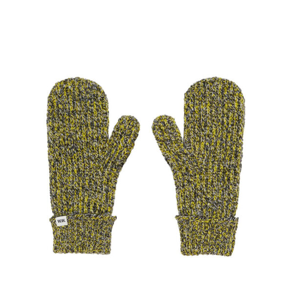 WOOD WOOD Monica Moulinere Knit Mitten Dark Grey1