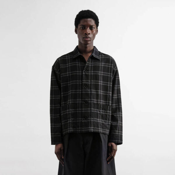 YMC PJ Overshirt - Check Black / Grey