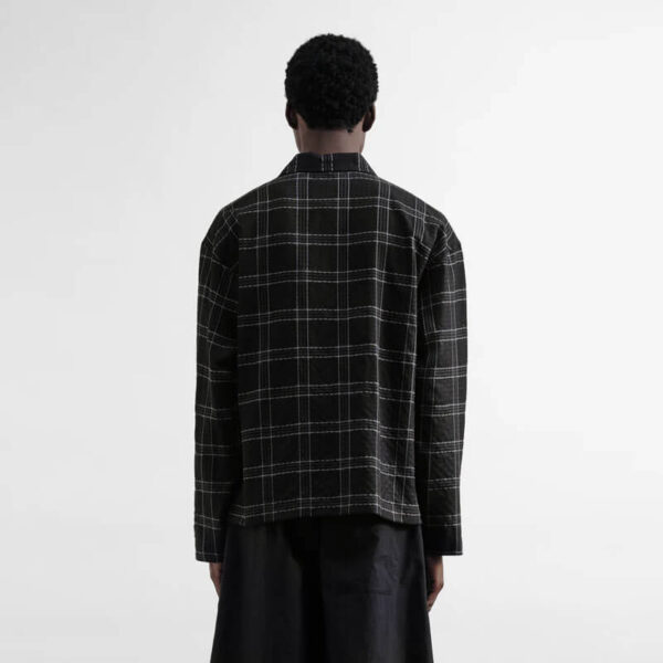 YMC PJ Overshirt - Check Black / Grey