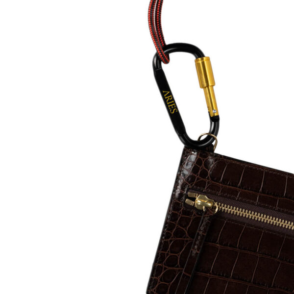 ARIES Bobby Leather Bag - Crocodile
