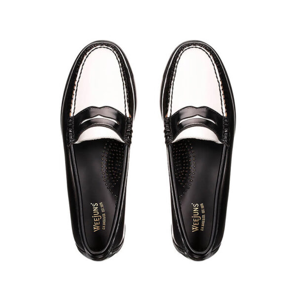 G.H. BASS Weejuns Wmns Penny Loafers - Black & White