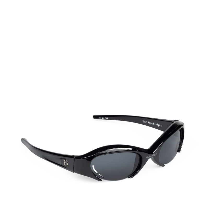 NO PROBLEMO x LE SPECS Cyborg Sunglasses - Black
