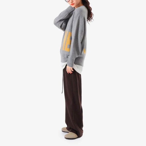 BEAMS BOY Big Logo Crewneck Sweater