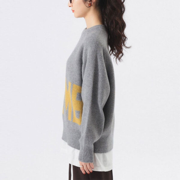BEAMS BOY Big Logo Crewneck Sweater