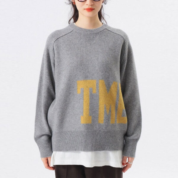 BEAMS BOY Big Logo Crewneck Sweater