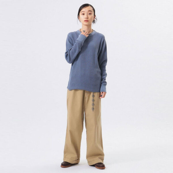 BEAMS BOY Cotton Thermal Crewneck Longsleeve Tshirt