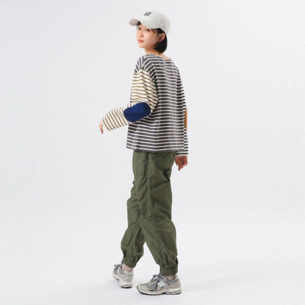 BEAMS BOY Elbow Patch Basque LS Tshirt - Boder