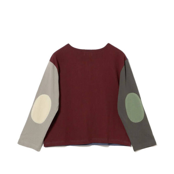 BEAMS BOY Elbow Patch Basque LS Tshirt - Solid