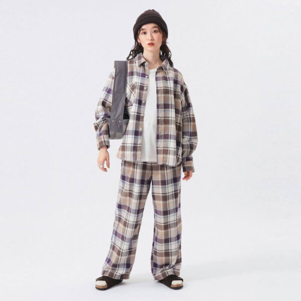 BEAMS BOY Work Check Easy Pants