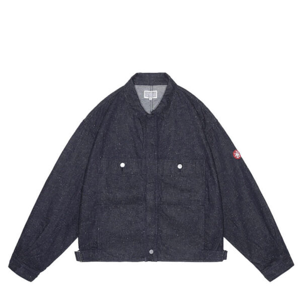 CAV-EMPT-Ash Community Button Jacket – Grey (1) CAV EMPT NEP Denim Trucker Jacket - Indigo