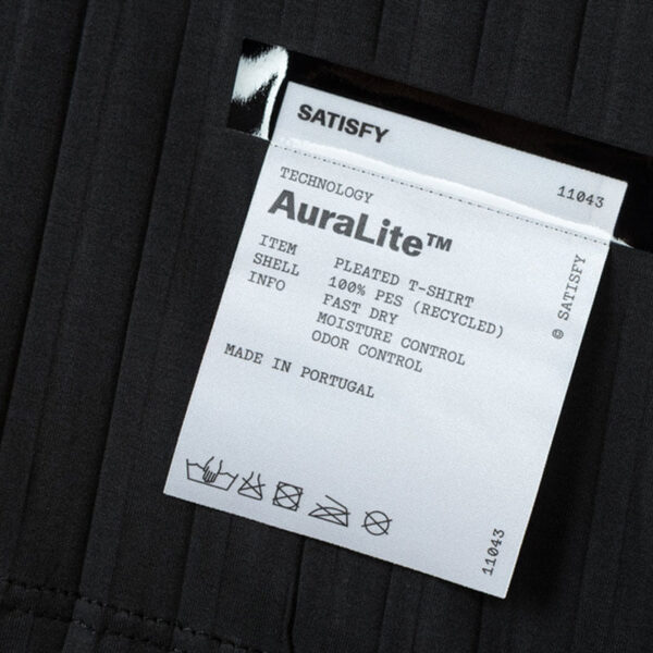 SATISFY® AuraLite™ Pleated T-Shirt - Black