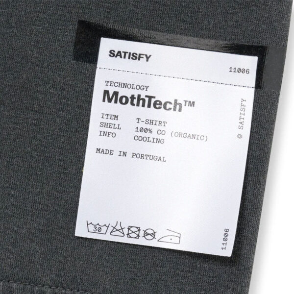 SATISFY® MothTech™ T-Shirt - Aged Black Logo