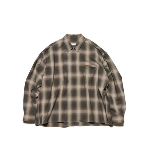 SOPHNET. Hight-Twist Ombre Check Blouson