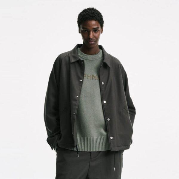 SOPHNET. Light Melton Wool Coach Jacket
