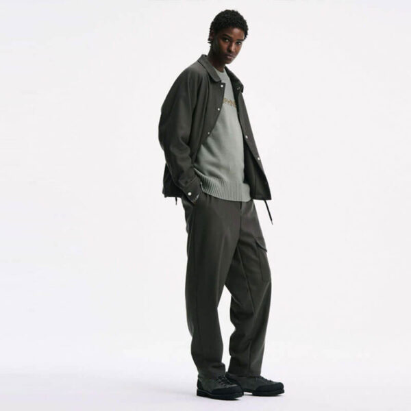 SOPHNET. Light Melton Wool Royal Navy Pants