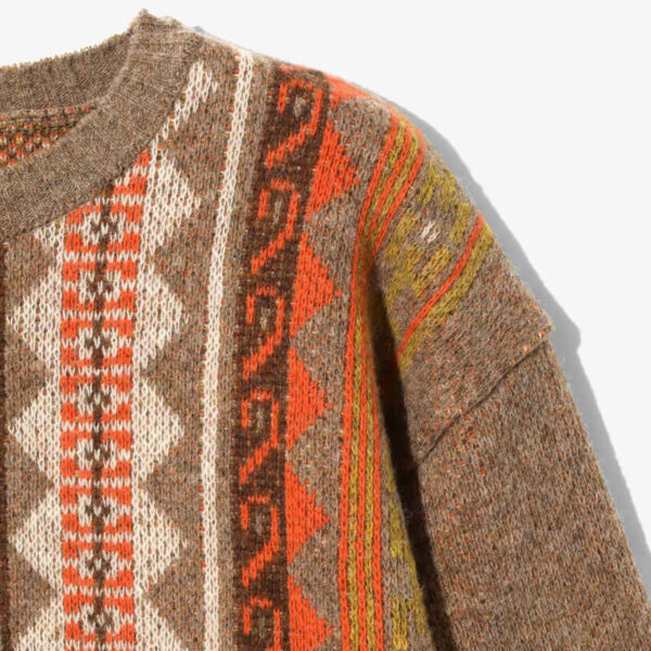 SOUTH2 WEST8 Crew Neck Shetland Sweater - Beige