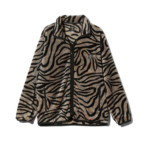 SOUTH2 WEST8 Piping Fleece Jacket - Beige