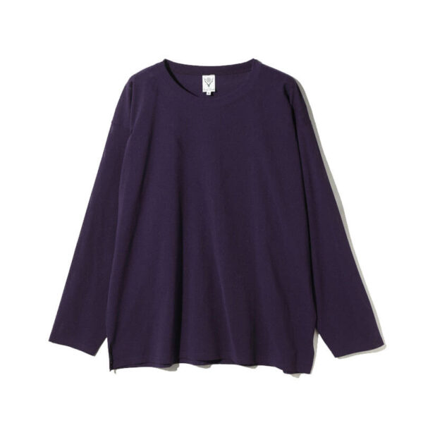 SOUTH2 WEST8 S.S. Crew Neck Shirt - Dark Purple