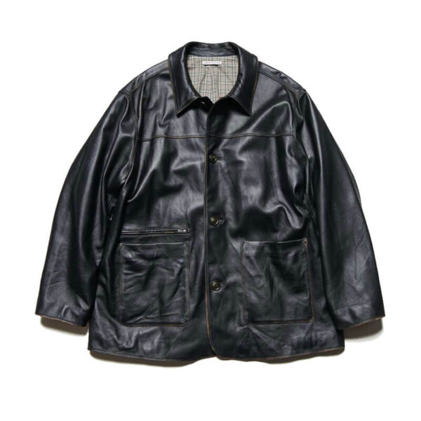 UNIFORM EXPERIMENT Leather Car Coat