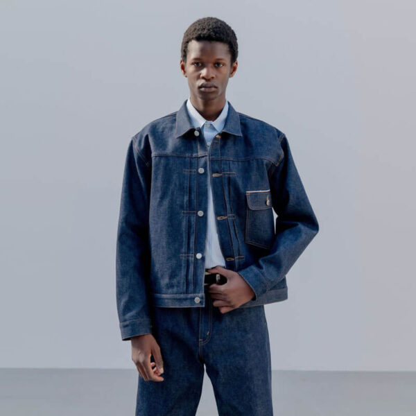 UNIFORM EXPERIMENT Rigid Denim Trucker Jacket