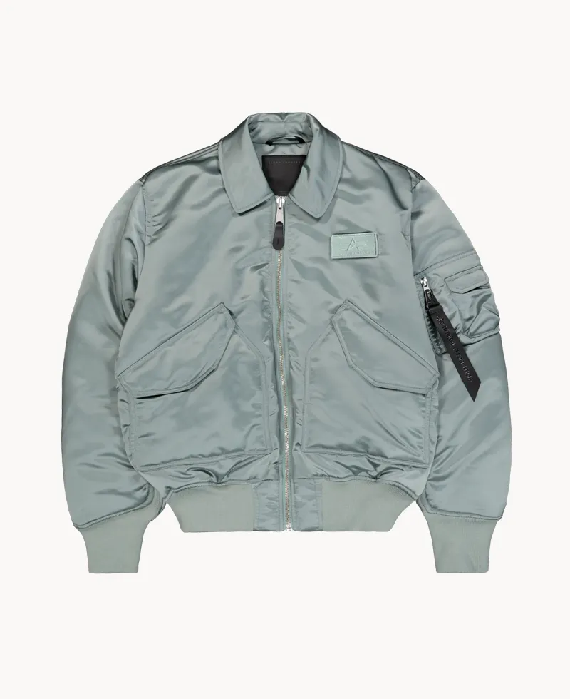 ALPHA INDUSTRIES UV CWU-45P Base UV Loose Bomber Jacket Silver Blue (1) ALPHA INDUSTRIES UV CWU-45P Base UV Loose Bomber Jacket Silver Blue
