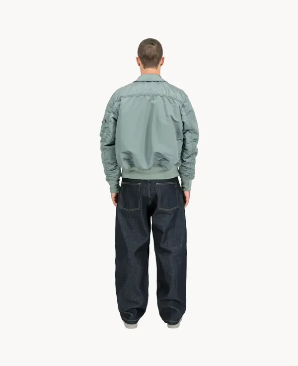 ALPHA INDUSTRIES UV CWU-45P Base UV Loose Bomber Jacket Silver Blue