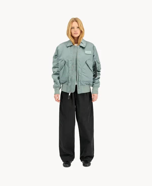 ALPHA INDUSTRIES UV CWU-45P Base UV Loose Bomber Jacket Silver Blue