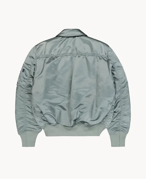 ALPHA INDUSTRIES UV CWU-45P Base UV Loose Bomber Jacket Silver Blue