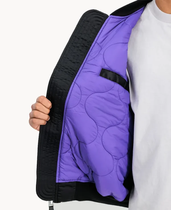 ALPHA INDUSTRIES UV MA-1 UV Oversized Bomber Jacket Black