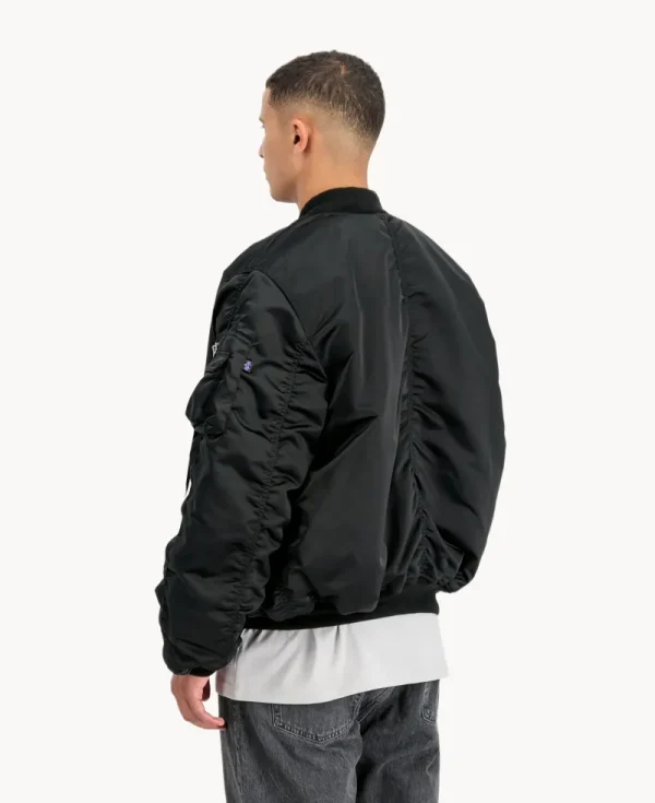 ALPHA INDUSTRIES UV MA-1 UV Oversized Bomber Jacket Black