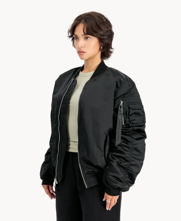 ALPHA INDUSTRIES UV MA-1 UV Oversized Bomber Jacket Black