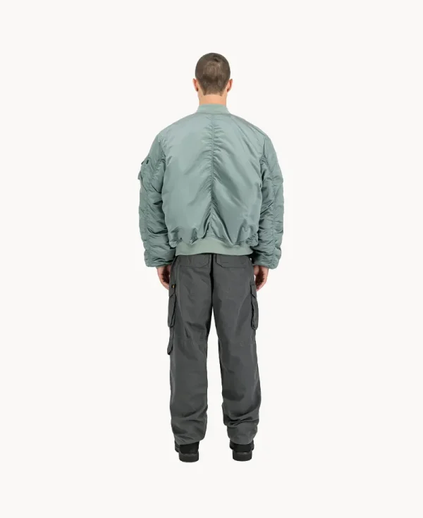 ALPHA INDUSTRIES UV MA-1 UV Oversized Bomber Jacket Silver Blue