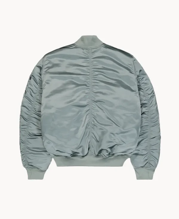 ALPHA INDUSTRIES UV MA-1 UV Oversized Bomber Jacket Silver Blue