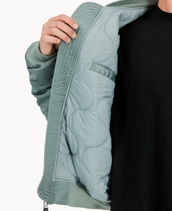 ALPHA INDUSTRIES UV MA-1 UV Oversized Bomber Jacket Silver Blue