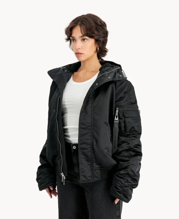 ALPHA INDUSTRIES UV N-2B Base UV Oversized Winter Jacket Black