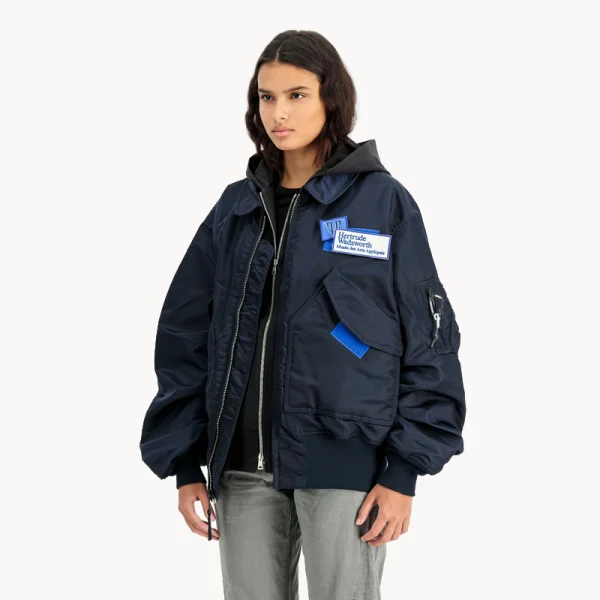 ALPHA INDUSTRIES x GR10K CWU-45 Bomber Jacket Rep Blue