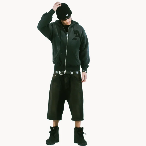 ARIES ARISE Distressed Wide Leg Short – Brown