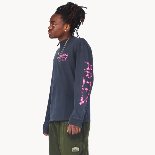 ARIES ARISE Faded World Mutate LS Tee – Black