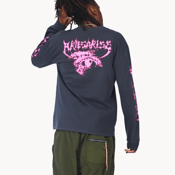 ARIES ARISE Faded World Mutate LS Tee – Black