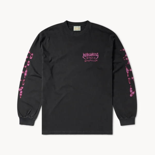 ARIES ARISE Faded World Mutate LS Tee – Black