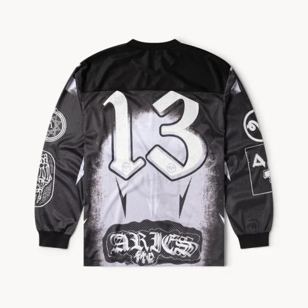 ARIES ARISE Metal Airtex LS Tee – Black