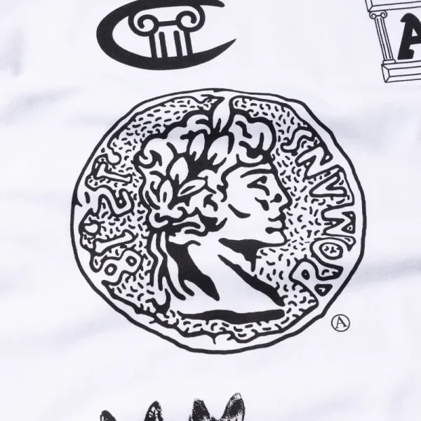 ARIES x CHAMPION Sponsor LS Tee - White