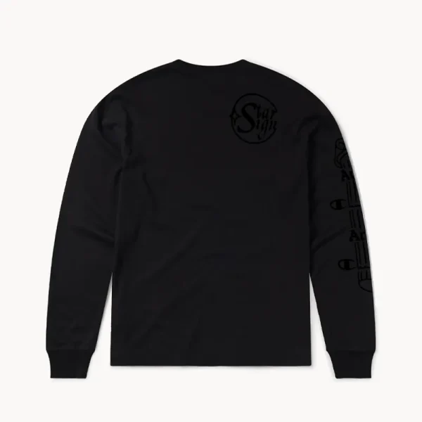 ARIES x CHAMPION Stars LS Tee - Black