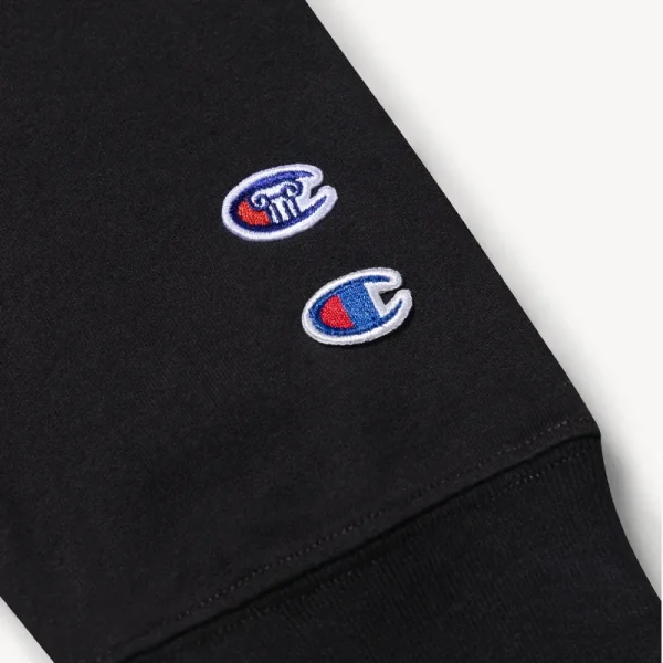 ARIES x CHAMPION Stars LS Tee - Black