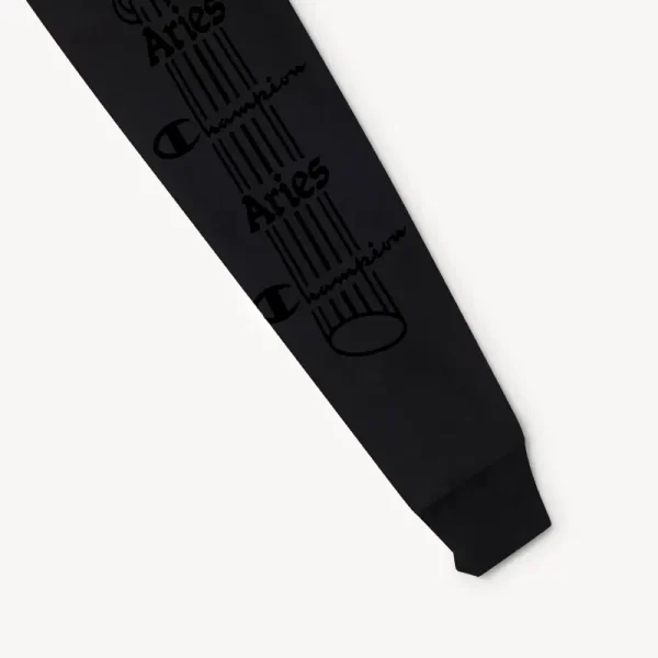 ARIES x CHAMPION Stars LS Tee - Black