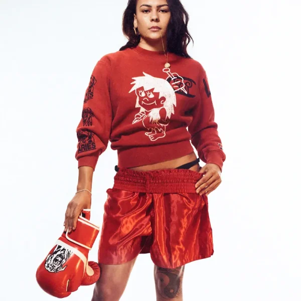 ARIES x CHAMPION Worry Sweat - Red