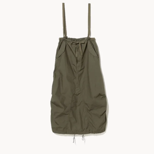 BEAMS BOY Army High-waist Pants Arrangement Dress – Olive