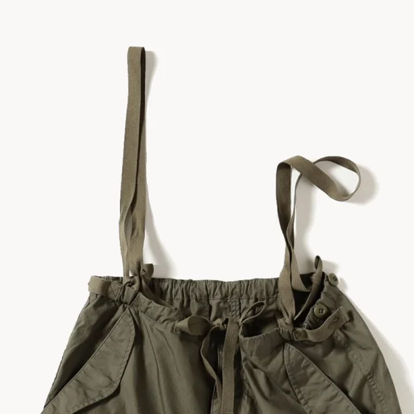 BEAMS BOY Army High-waist Pants Arrangement Dress – Olive