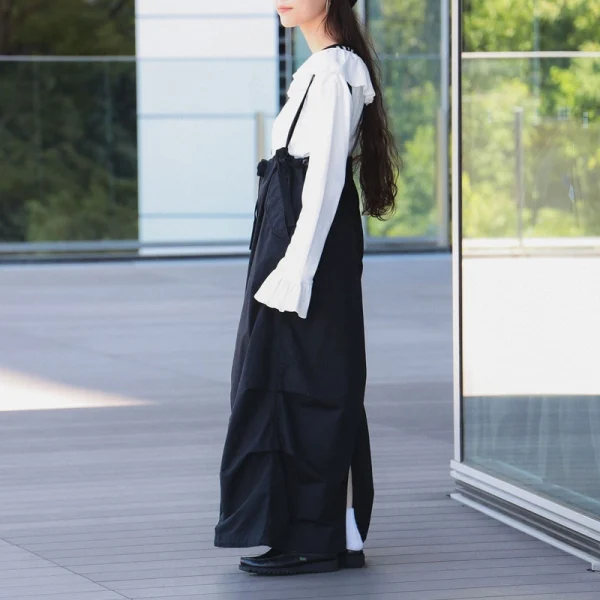 BEAMS BOY Army High-waist Pants Arrangement Dress – Olive