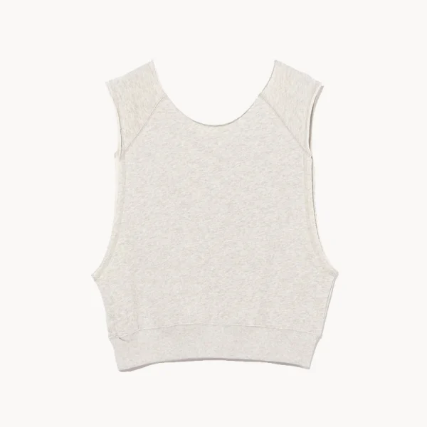 BEAMS BOY Cutoff Sweater Vest – Oatmeal